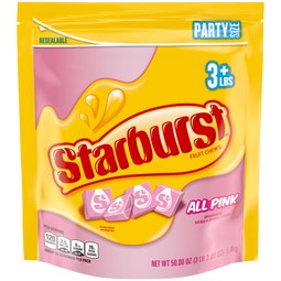 STARBURST AllPink Fruit Chews Candy, Party Size, 50 oz image