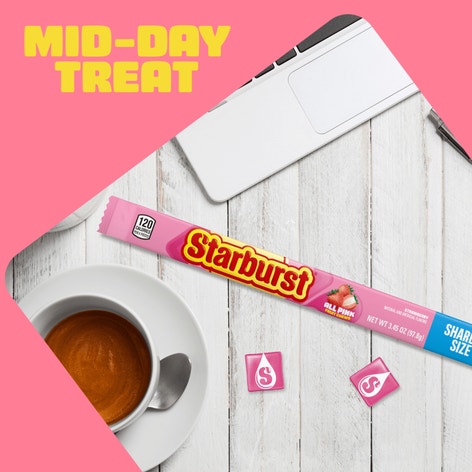 STARBURST AllPink Fruit Chews Candy Share Size, 3.45 oz