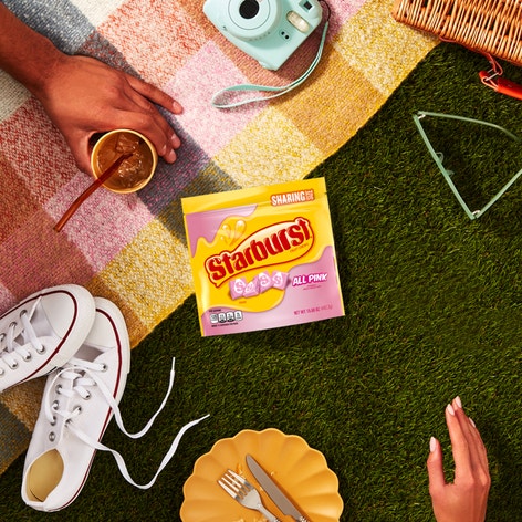 STARBURST AllPink Fruit Chews Candy, Stand Up Pouch, 15.6 oz