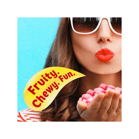 STARBURST Fave Reds Mini Fruit Chews Candy, Share Size, 3.5 oz