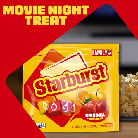 STARBURST Original Fruit Chews Candy, Family Size, 27.5 oz