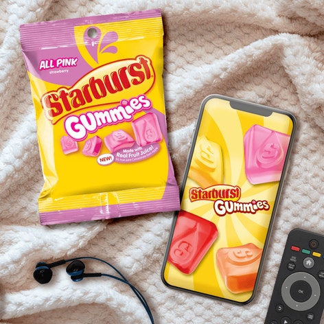 STARBURST AllPink Gummies Candy, Bag, 5 oz