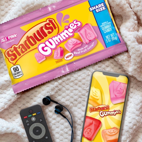 STARBURST AllPink Gummies Candy, Share Size, 3.5 oz