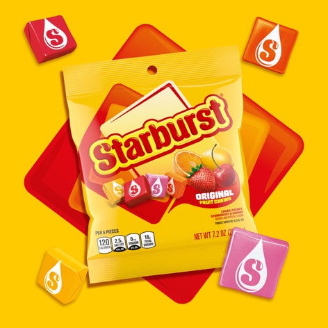 STARBURST Original Fruit Chews Candy, Bag, 7.2 ounce