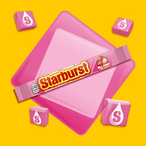 STARBURST AllPink Fruit Chews Candy, Single, 2.07 oz