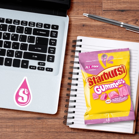 STARBURST AllPink Gummies Candy, Bag, 5 oz