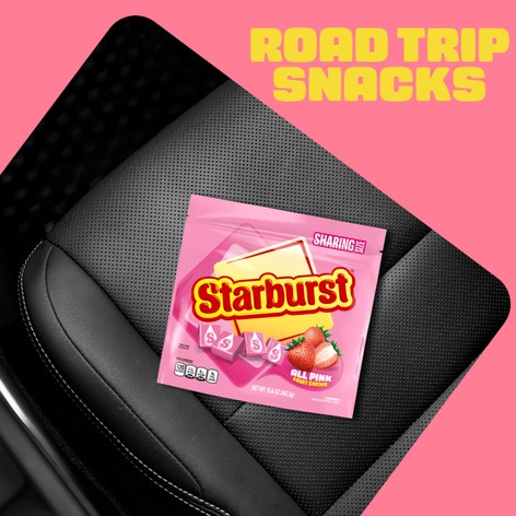 STARBURST AllPink Fruit Chews Candy, Stand Up Pouch, 15.6 oz