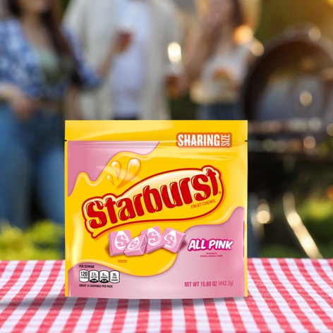 STARBURST AllPink Fruit Chews Candy, Stand Up Pouch, 15.6 oz