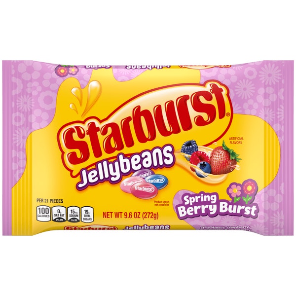 STARBURST Spring Berry Burst Jellybeans 9.6 oz bag