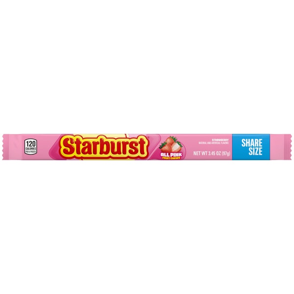 STARBURST AllPink Fruit Chews Candy Share Size, 3.45 oz
