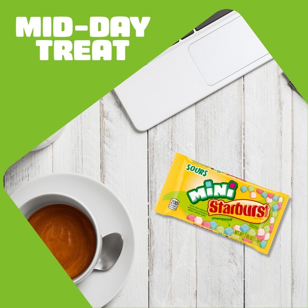 STARBURST Sours Mini Fruit Chews Candy, Single, 1.85 oz