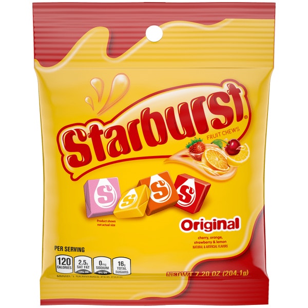 STARBURST Original Fruit Chews Candy, Bag, 7.2 ounce