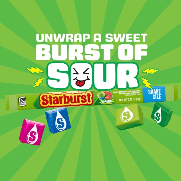 STARBURST SOUR SHARE SIZE 3.45 OUNCE