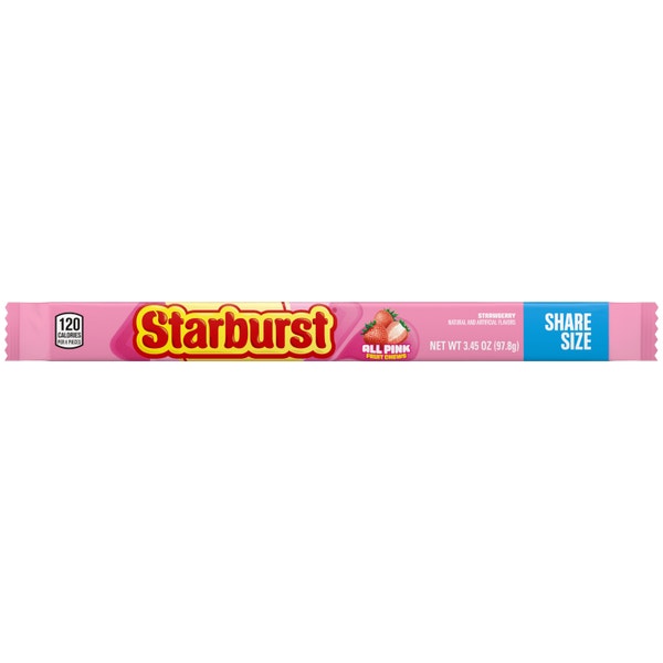 STARBURST AllPink Fruit Chews Candy Share Size, 3.45 oz