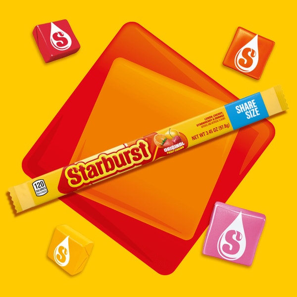 STARBURST Original Fruit Chews Candy, Share Size, 3.45 oz