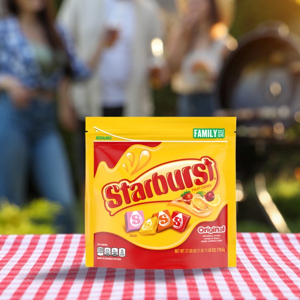 STARBURST Original Fruit Chews Candy, Family Size, 27.5 oz