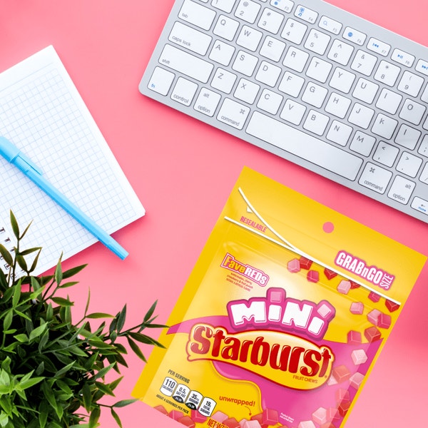 STARBURST Fave Reds Mini Fruit Chews Candy, Share Size, 3.5 oz