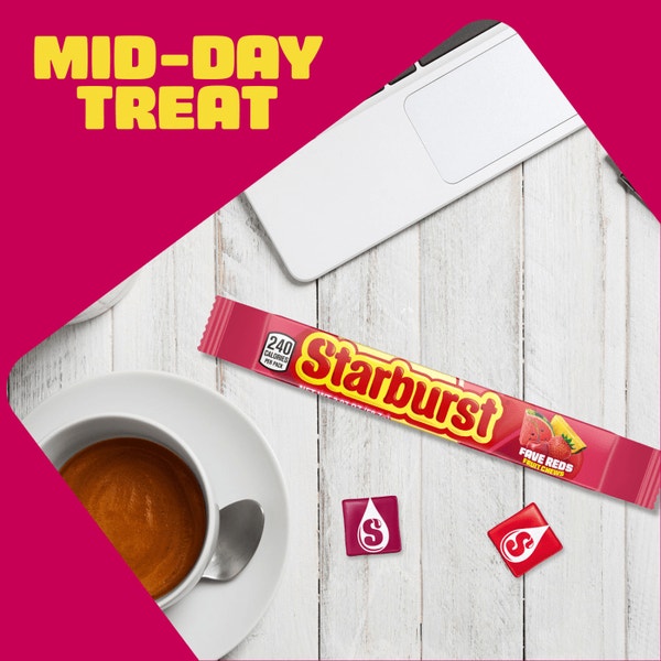 STARBURST Fave Reds Fruit Chews Candy, Single, 2.07 oz