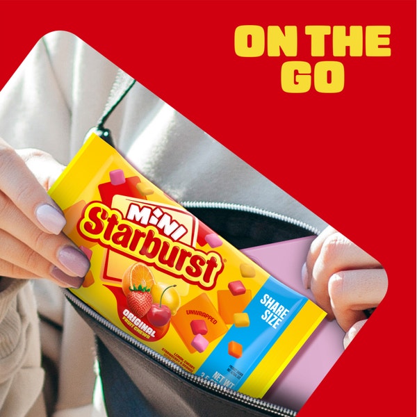 STARBURST Original Mini Fruit Chews Candy, Share Size, 3.5 oz