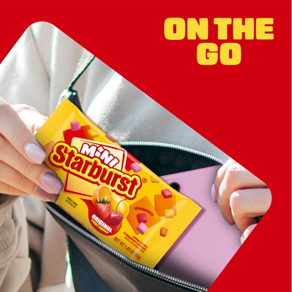 STARBURST Original Mini Fruit Chews Candy, Single, 1.85 oz
