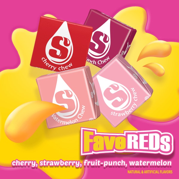 Starburst Reds STARBURST Fave Reds Fruit Chews Candy, Sharing Size, 15.6 oz | Starburst
