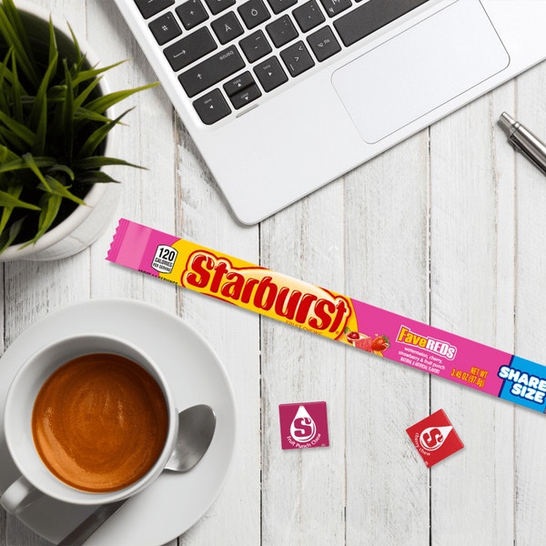 STARBURST Fave Reds Fruit Chews Candy, Share Size, 3.45 oz