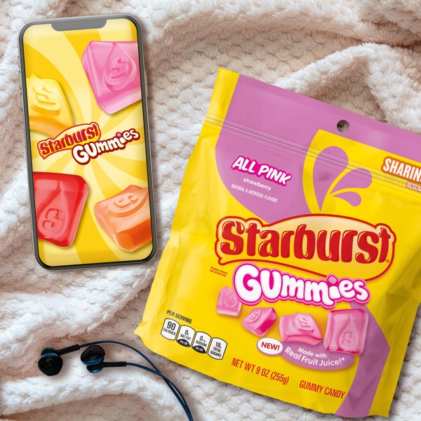 STARBURST AllPink Gummies Candy, Sharing Size, 9 oz