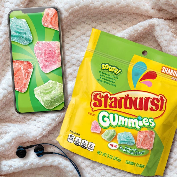 STARBURST Sours Gummies Candy, Sharing Size, 9 oz