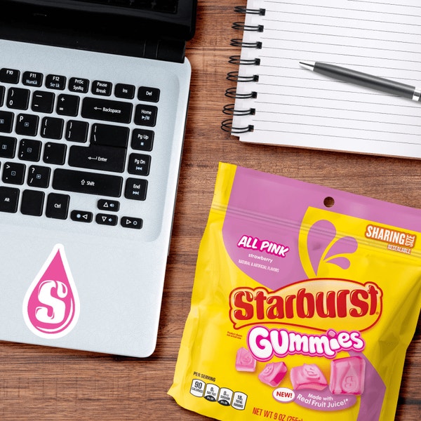 STARBURST AllPink Gummies Candy, Sharing Size, 9 oz