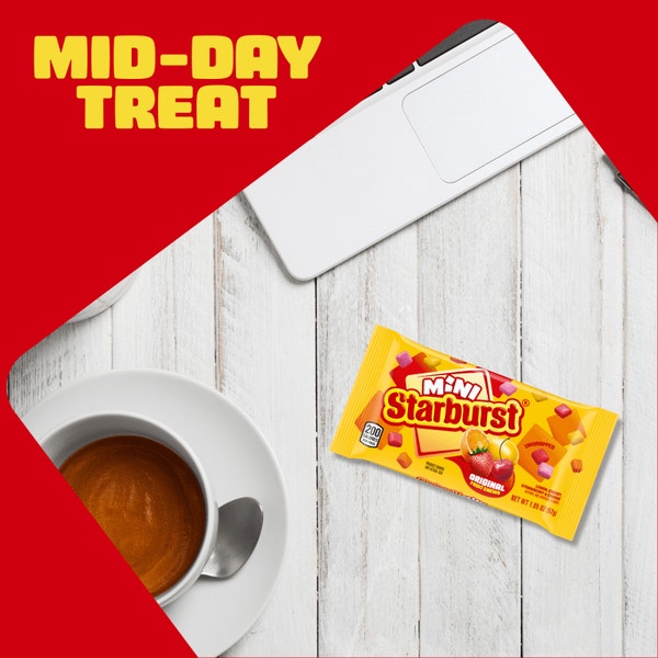 STARBURST Original Mini Fruit Chews Candy, Single, 1.85 oz