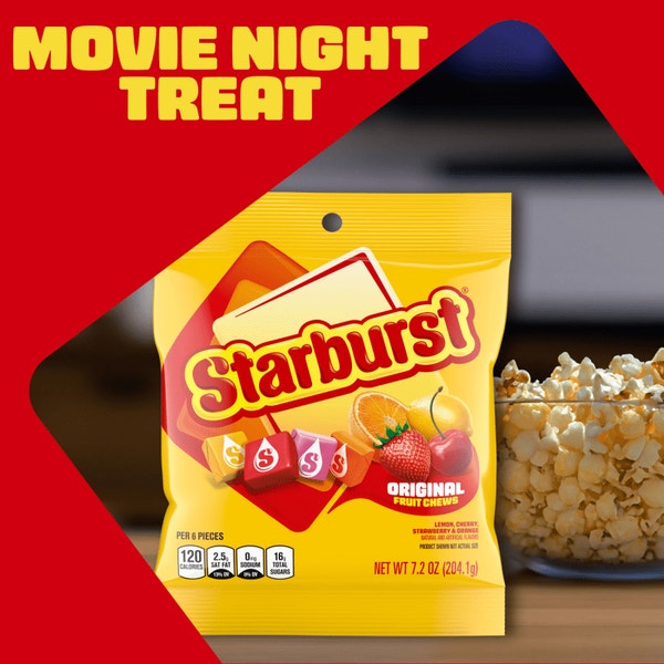 STARBURST Original Fruit Chews Candy, Bag, 7.2 ounce