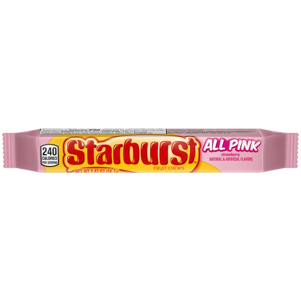 STARBURST AllPink Fruit Chews Candy, Single, 2.07 oz