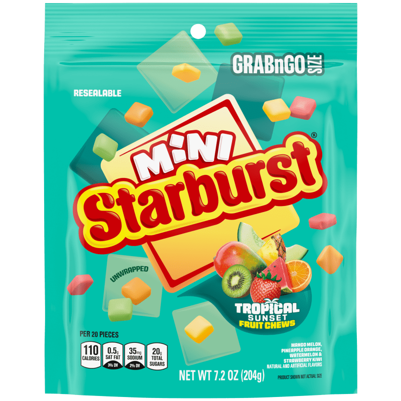 Starburst Minis Tropical Share Size 3.5 Ounces Each | Starburst